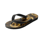 Naadloze Steampunk Brass Gears Kinder Teenslippers (Schuin)