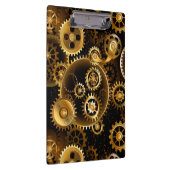 Naadloze Steampunk Brass Gears Klembord (Rechts)