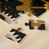 Naadloze Steampunk Brass Gears Legpuzzel (Zijkant)