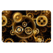 Naadloze Steampunk Brass Gears Magneet (Horizontaal)