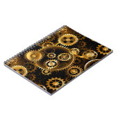Naadloze Steampunk Brass Gears Notitieboek (Linkerzijde)