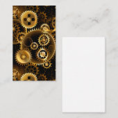 Naadloze Steampunk Brass Gears Notitiekaartje (Voorkant / Achterkant)