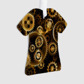 Naadloze Steampunk Brass Gears Ornament (voorkant)