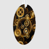 Naadloze Steampunk Brass Gears Ornament (voorkant)