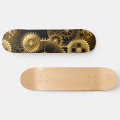 Naadloze Steampunk Brass Gears Persoonlijk Skateboard (Horizontaal)