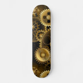 Naadloze Steampunk Brass Gears Persoonlijk Skateboard (Voorkant)