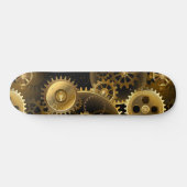 Naadloze Steampunk Brass Gears Persoonlijk Skateboard (Horizontaal)