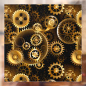 Naadloze Steampunk Brass Gears Raamsticker (Vel 2)