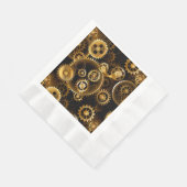 Naadloze Steampunk Brass Gears Servet (Hoek)