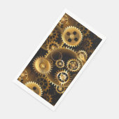 Naadloze Steampunk Brass Gears Servet (Hoek)