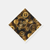 Naadloze Steampunk Brass Gears Servet (Hoek)