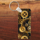 Naadloze Steampunk Brass Gears Sleutelhanger (Voorkant)