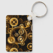 Naadloze Steampunk Brass Gears Sleutelhanger (Achterkant)