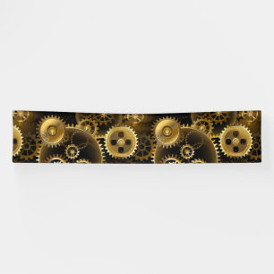 Naadloze Steampunk Brass Gears Spandoek
