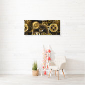 Naadloze Steampunk Brass Gears Spandoek (Insitu)