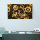 Naadloze Steampunk Brass Gears Spandoek (Beurs)
