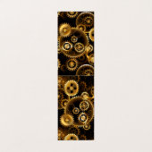 Naadloze Steampunk Brass Gears Visitekaartje (Buitenkant ongevouwen)