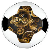 Naadloze Steampunk Brass Gears Voetbal (Gedraaid)