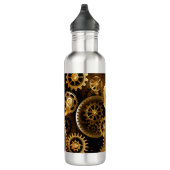 Naadloze Steampunk Brass Gears Waterfles (Rechts)