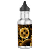 Naadloze Steampunk Brass Gears Waterfles (Links)