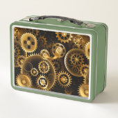 Naadloze Steampunk messing tandwielen (Achterkant)