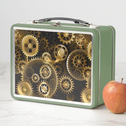 Naadloze Steampunk messing tandwielen (In situ)