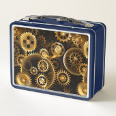 Naadloze Steampunk messing tandwielen (Achterkant)