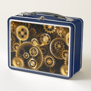 Naadloze Steampunk messing tandwielen
