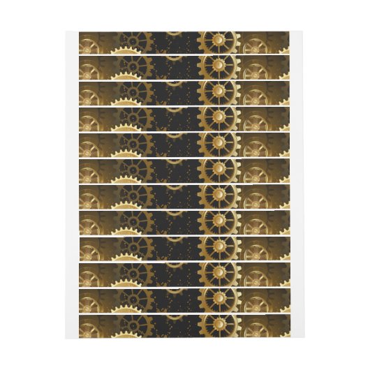 Naadloze Steampunk messing tandwielen (Vel)