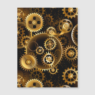 Naadloze Steampunk messing tandwielen