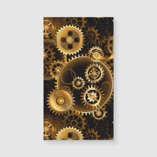 Naadloze Steampunk messing tandwielen