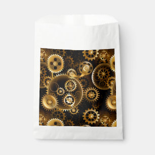 Naadloze Steampunk Messing Tandwielen Bedankzakje