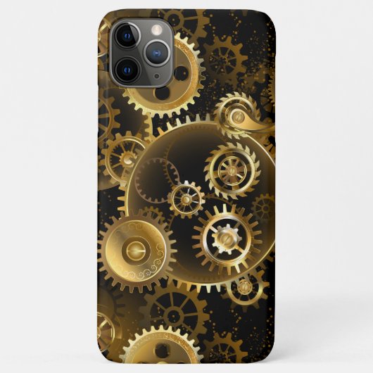 Naadloze Steampunk messing tandwielen Case-Mate iPhone Case (Achterkant)