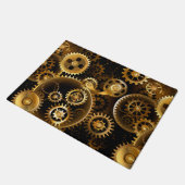 Naadloze Steampunk messing tandwielen Deurmat (Schuin)