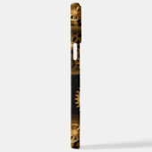 Naadloze Steampunk Messing Tandwielen iPhone Hoesje (Rechterkant)