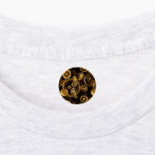 Naadloze Steampunk Messing Tandwielen Labels (Aangebracht)