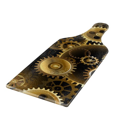 Naadloze Steampunk messing tandwielen Snijplank (Hoek)