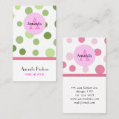 Naadloze Stippen, vlekken (gebotteld patroon) - gr Visitekaartje (Voorkant / Achterkant)