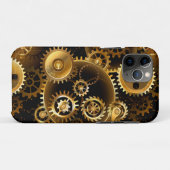 Naadloze Stoomtech Koperen Tandwielen Case-Mate iPhone Case (Achterkant (horizontaal))