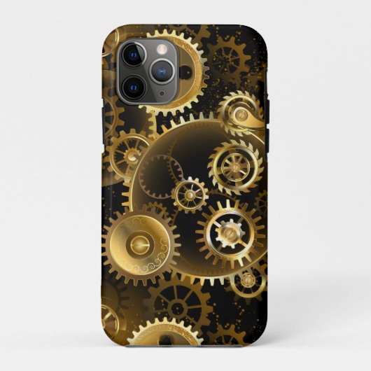 Naadloze Stoomtech Koperen Tandwielen Case-Mate iPhone Case (Achterkant)