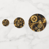 Naadloze Stoomtech Koperen Tandwielen Confetti (Achterkanten)