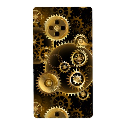 Naadloze Stoomtech Koperen Tandwielen Etiket (Voorkant)