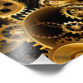 Naadloze Stoomtech Koperen Tandwielen Foto Afdruk (Hoek)