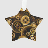 Naadloze Stoomtech Koperen Tandwielen Ornament (achterkant)