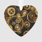 Naadloze Stoomtech Koperen Tandwielen Ornament (achterkant)