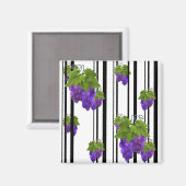 Naadloze streep druiven van abstracte cartoon magneet (Voorkant / Achterkant)