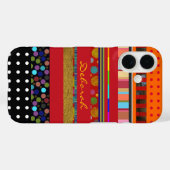 Naadloze strepen gepersonaliseerd Case-Mate iPhone case (Achterkant (horizontaal))