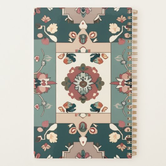 Naadloze tapijt-geïnspireerde Notitieboek Geometri (Achterkant)