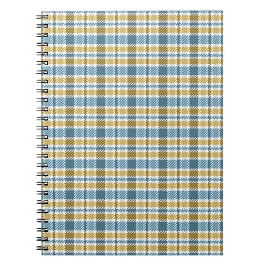 Naadloze tartan, vlekkelpatroon. Achtergrond. Vint Notitieboek (Voorkant)