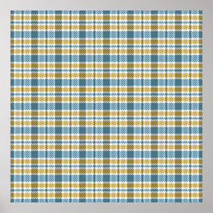 Naadloze tartan, vlekkelpatroon. Achtergrond. Vint Poster